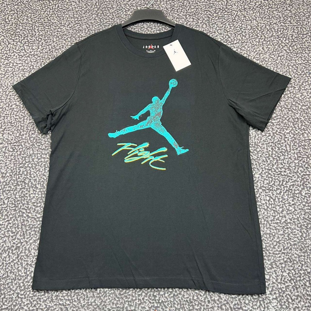 Air Jordan Flight Shirt Men XL Jumpman Short Sleeve Crew Neck Cotton New
